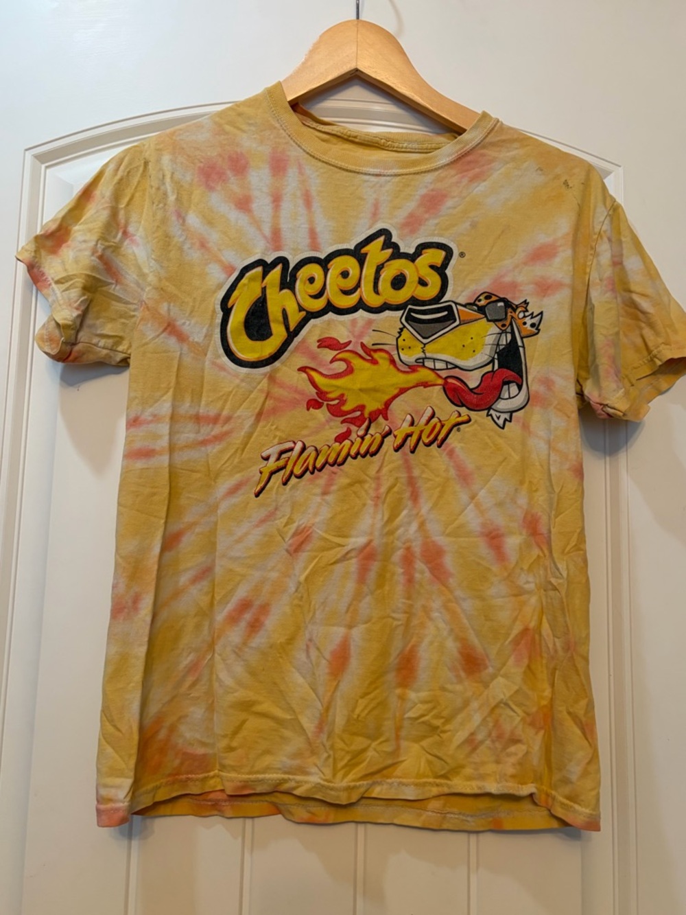 Flamin' Hot Tie-Dye Short Sleeve Tee - Yellow/Orange